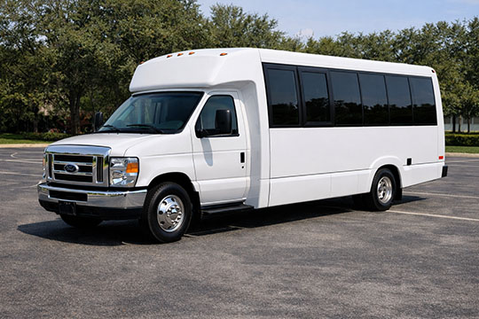 18-passenger minibus available for charter in Ridgeland, MS